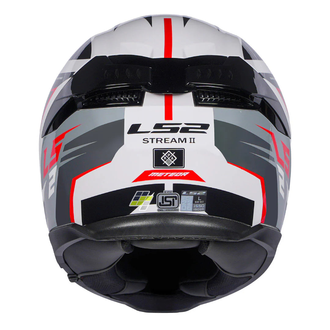 LS2 FF320 STREAM METEOR HELMET - WHITE RED