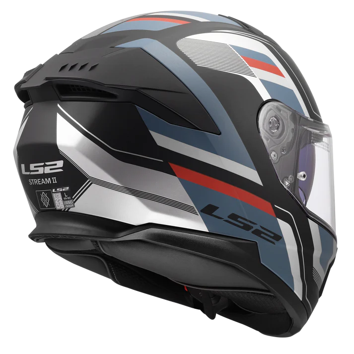 LS2 FF320 STREAM II VINTAGE PETROL 06 HELMET - MATT BLACK