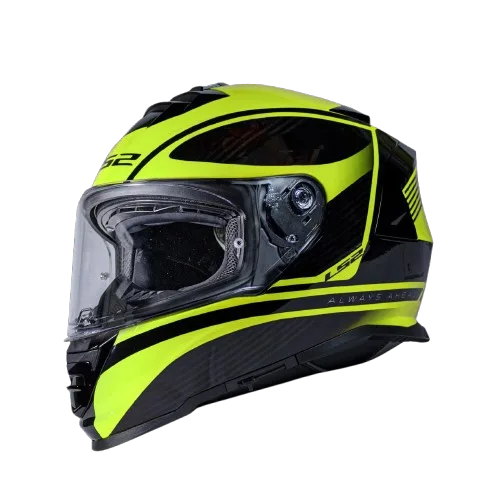 LS2 FF800 STORM DODGER HELMET - BLACK HI VIZ YELLOW