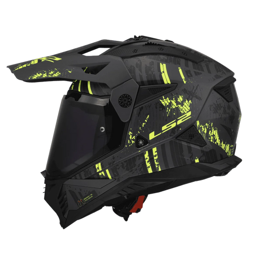 LS2 MX436 PIONEER II CRAZY MATT BLACK H-V YELLOW-06