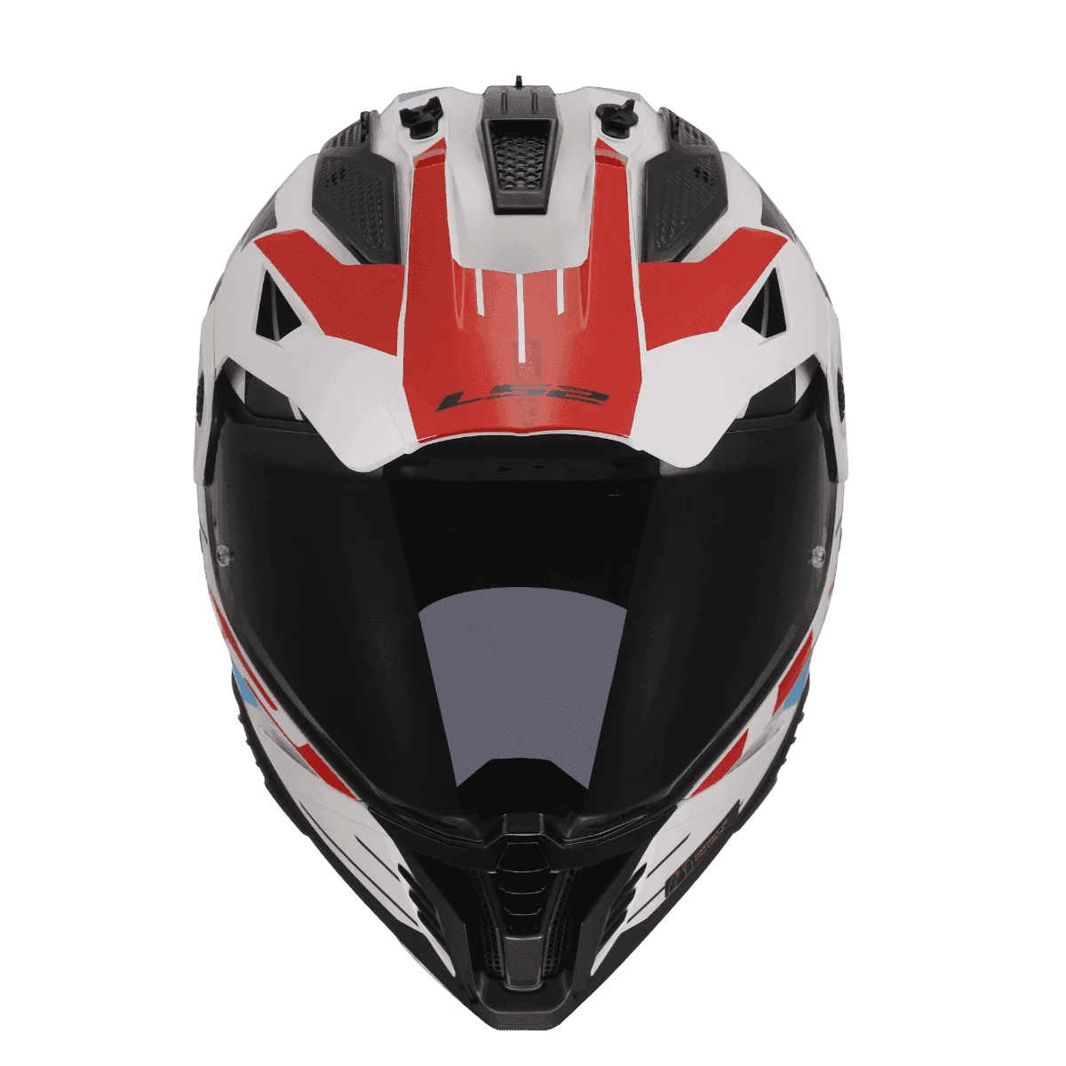 LS2 MX436 PIONEER II HELMET - NAMIB WHITE BLUE RED