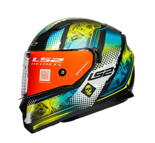 LS2 FF320 STREAM EVO MARA BLACK HI-VIS YELLOW (D-RING)