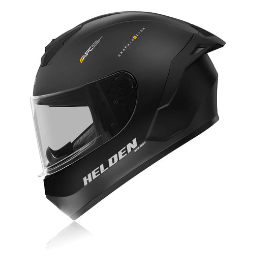 REISE HELDEN HELMET - SOLID BLACK MATTE