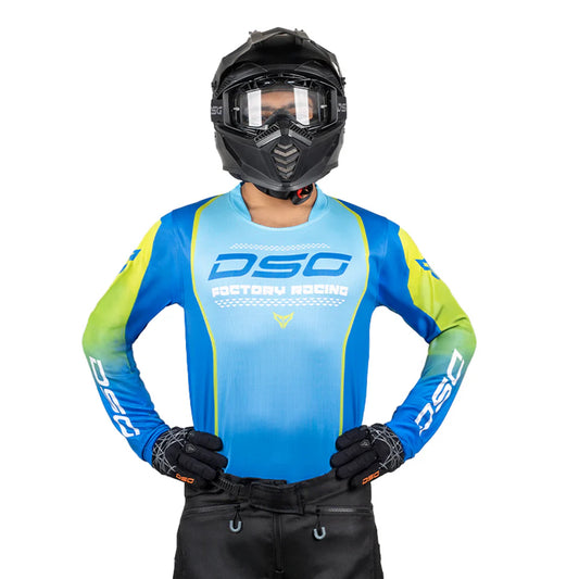 DSG FACTORY RACING JERSEY : AQUA BLUE