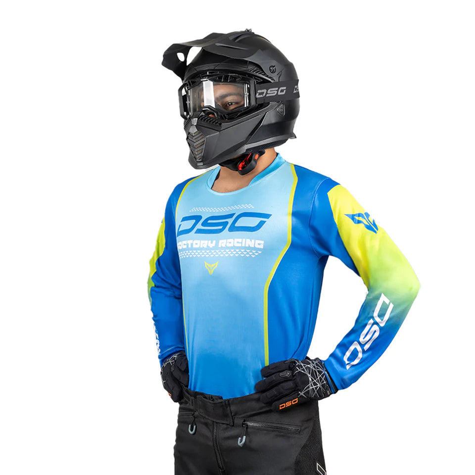 DSG FACTORY RACING JERSEY : AQUA BLUE