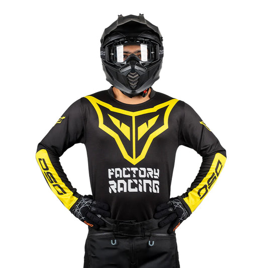 DSG ALPHA RACING JERSEY : BLACK YELLOW