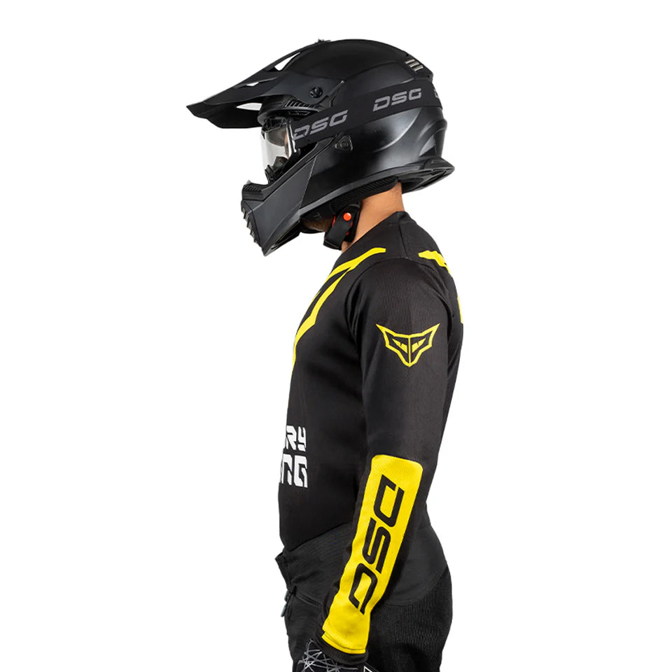 DSG ALPHA RACING JERSEY : BLACK YELLOW