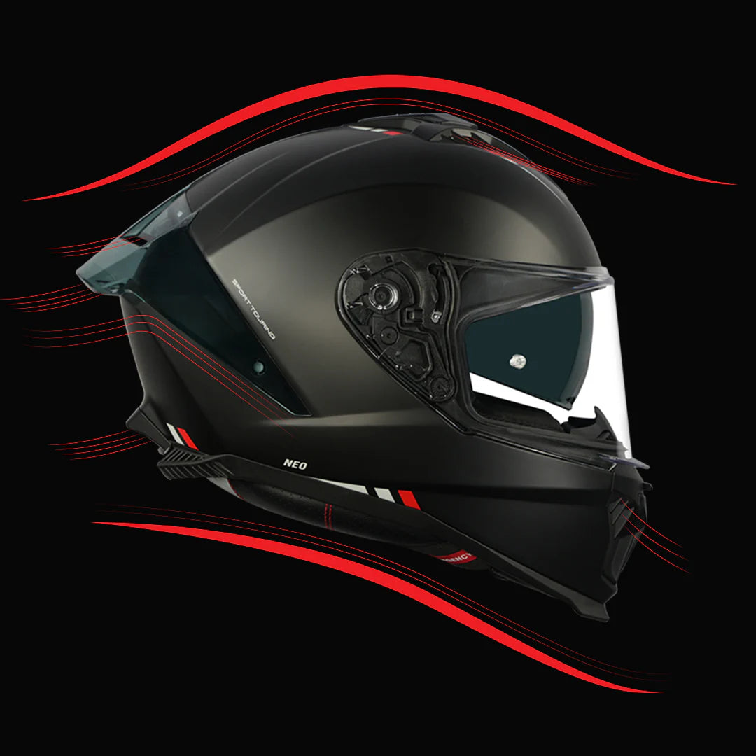 KORDA NEO ATOS MATT BLACK HELMET