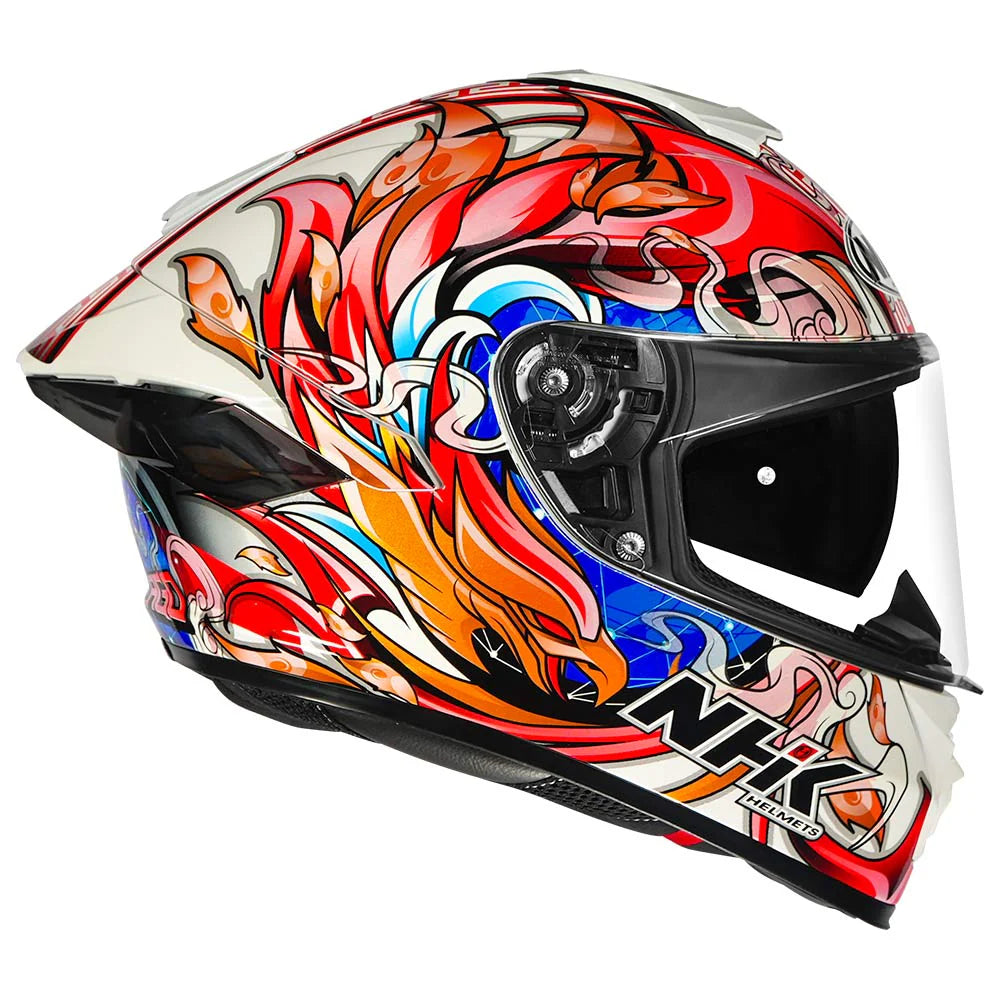NHK K5R ALONZO LOPEZ #8 STAR WHITE GLOSSY FINISH HELMET