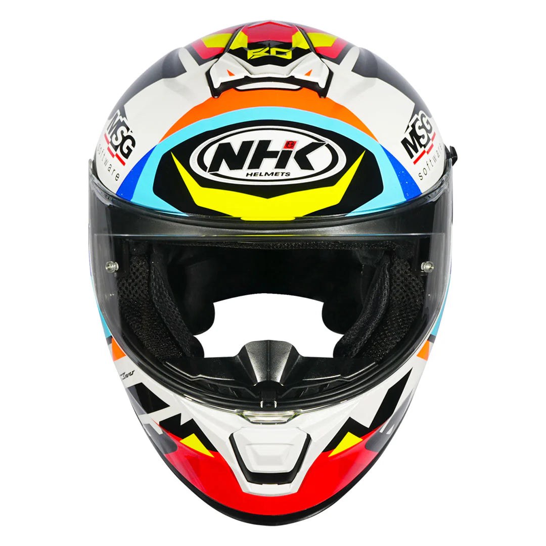 NHK HELMET K5R BO BENDSNEYDER 9 STAR WHITE GLOSSY HELMET