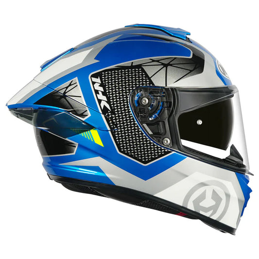 NHK K5R COMMUTRACK BLACK AND BLUE GLOSSY HELMET