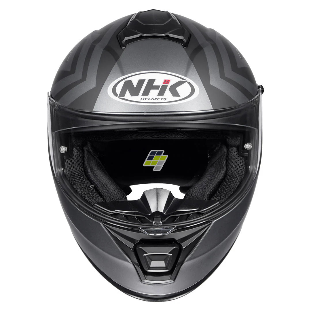 NHK K5R IRIDIUM BLACK PEARL GREY MATT HELMET