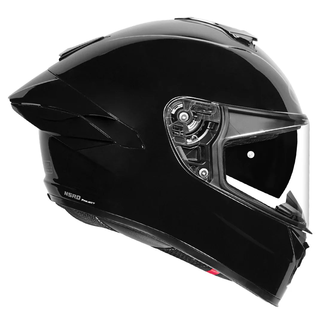 NHK K5R SOLID GLOSS BLACK HELMET