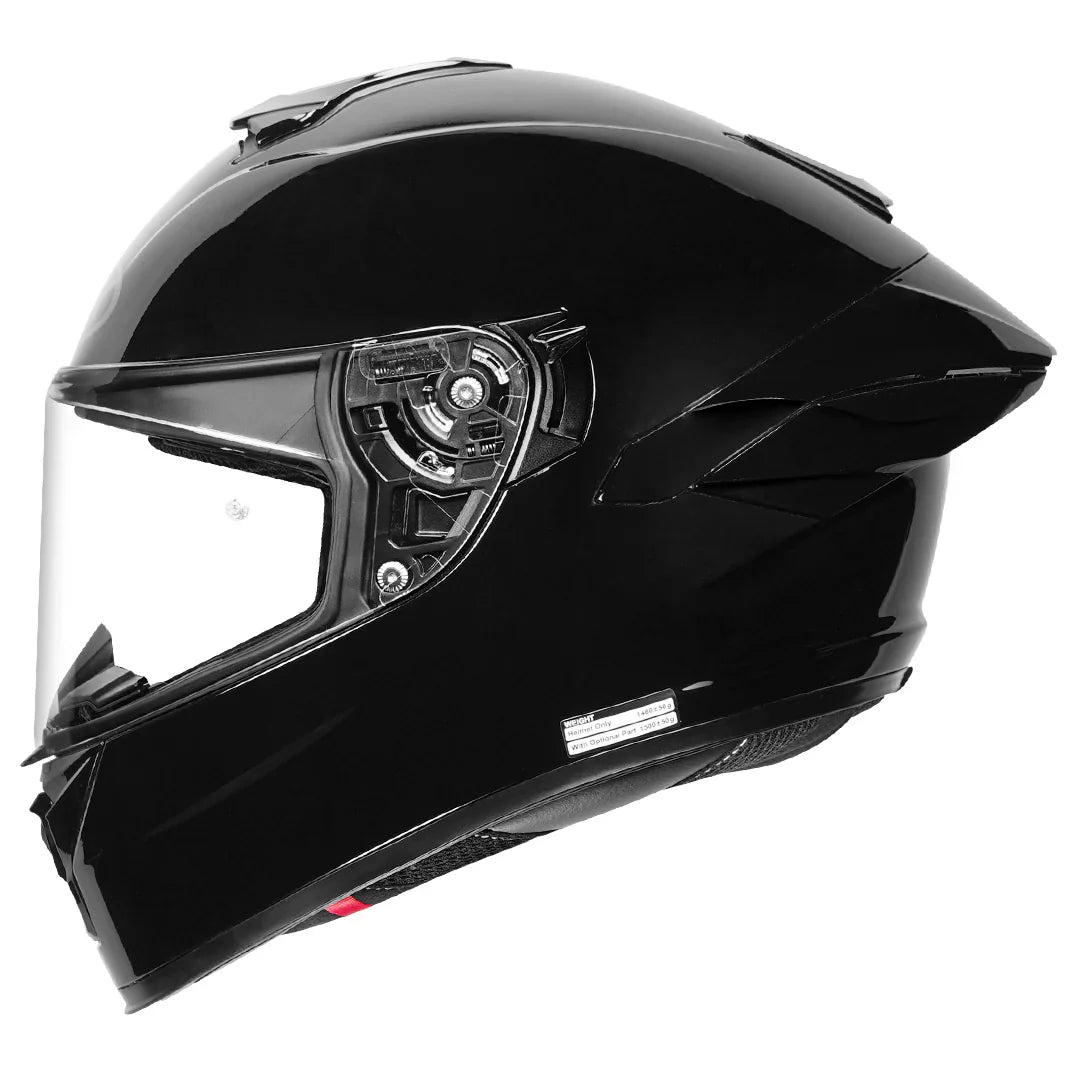 NHK K5R SOLID GLOSS BLACK HELMET