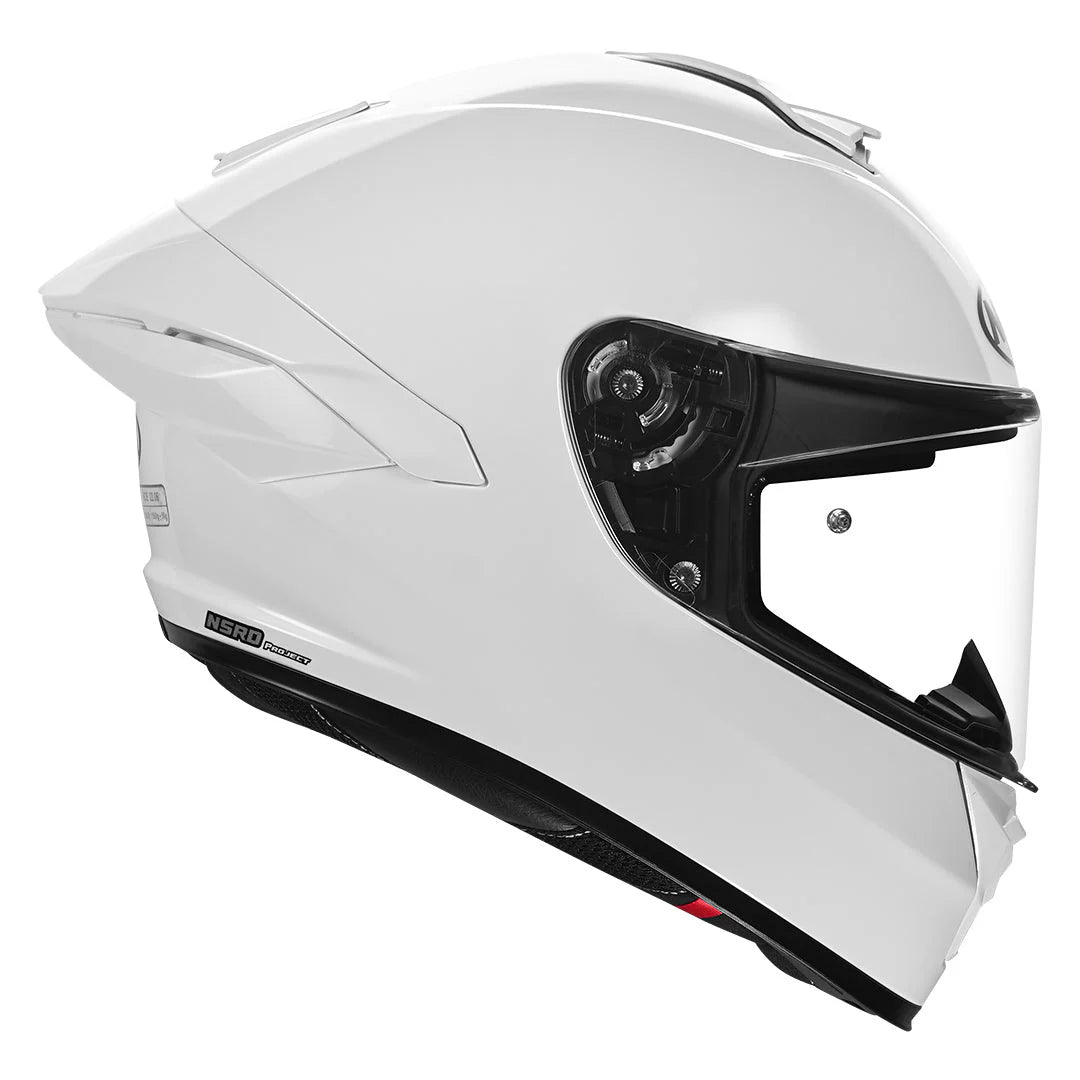 NHK K5R SOLID WHITE GLOSSY HELMET