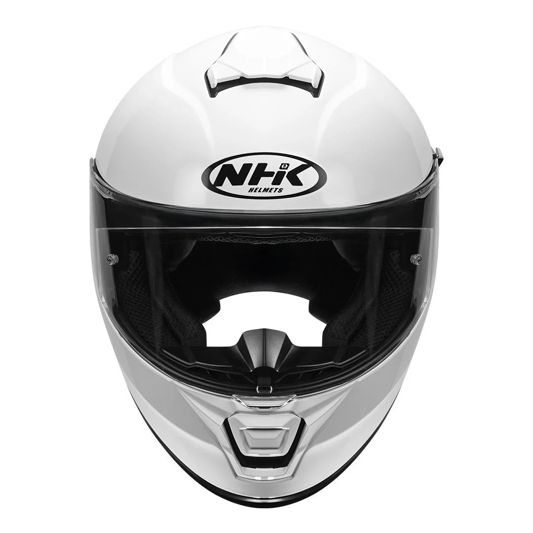 NHK K5R SOLID WHITE GLOSSY HELMET
