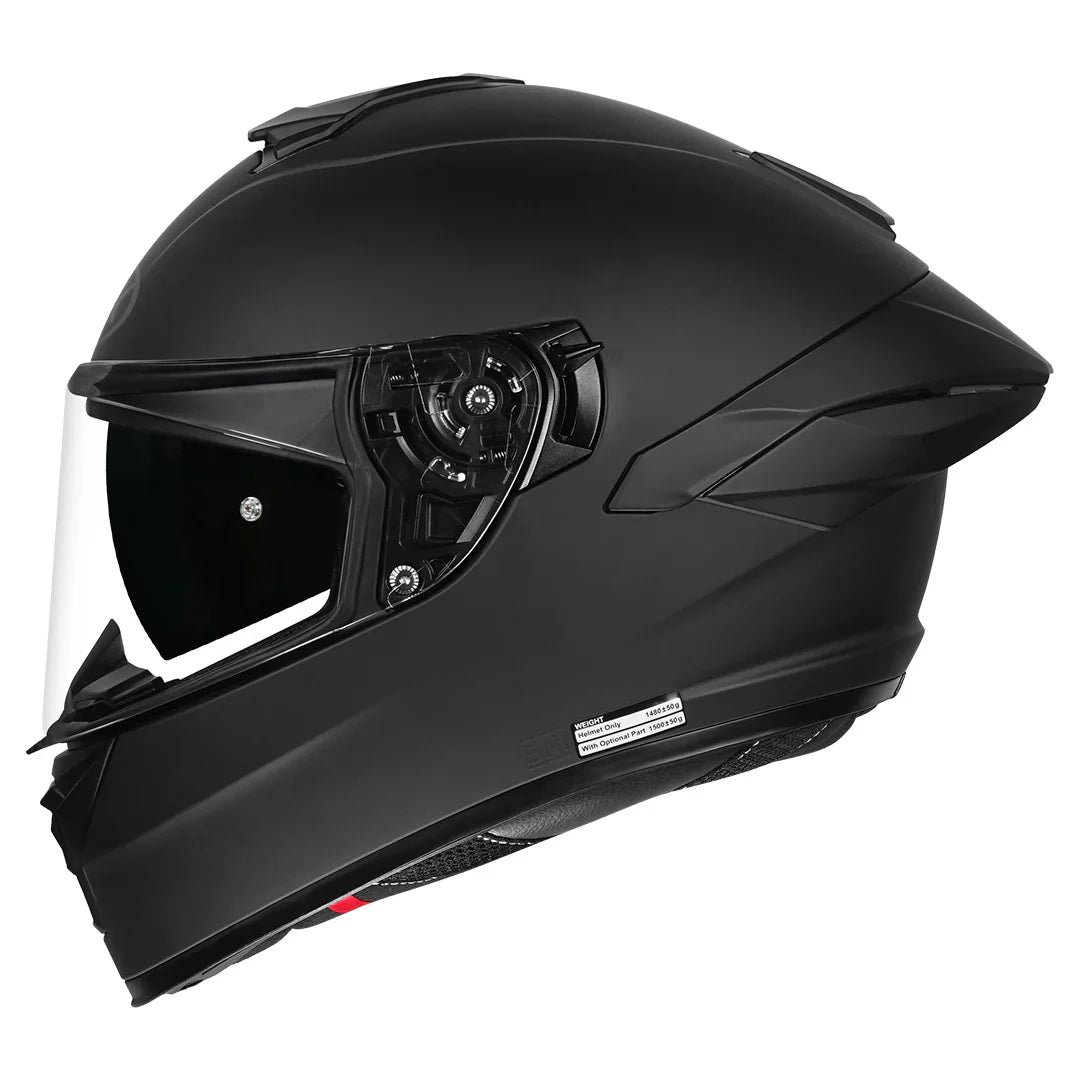 NHK K5R SOLID MATT BLACK HELMET