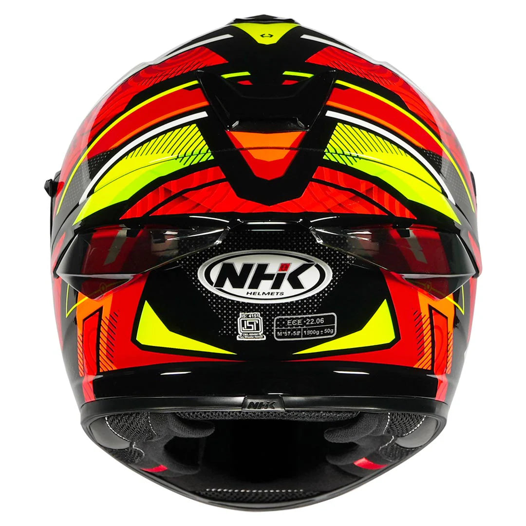 NHK K5R SPEED LIGHT GLOSS BLACK RED HELMET