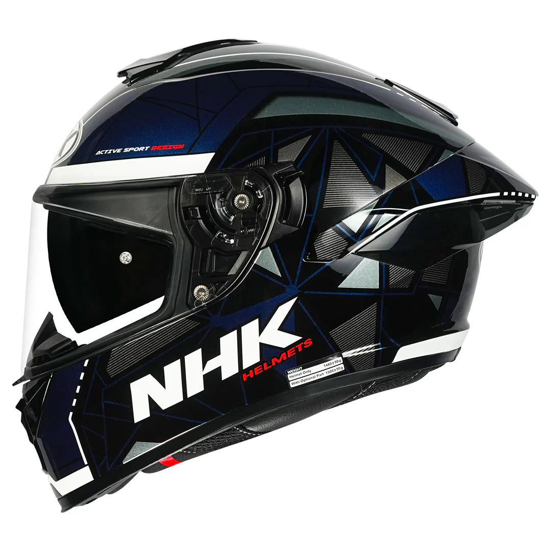 NHK K5R TRIANGLE BLACK BLUE HELMET