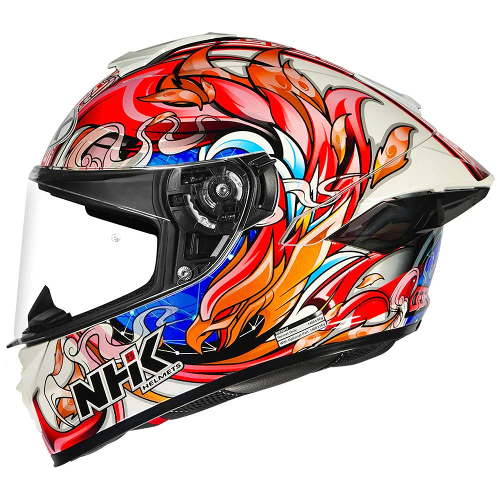NHK K5R ALONZO LOPEZ #8 STAR WHITE GLOSSY FINISH HELMET