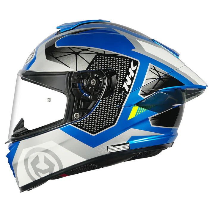 NHK K5R COMMUTRACK BLACK AND BLUE GLOSSY HELMET