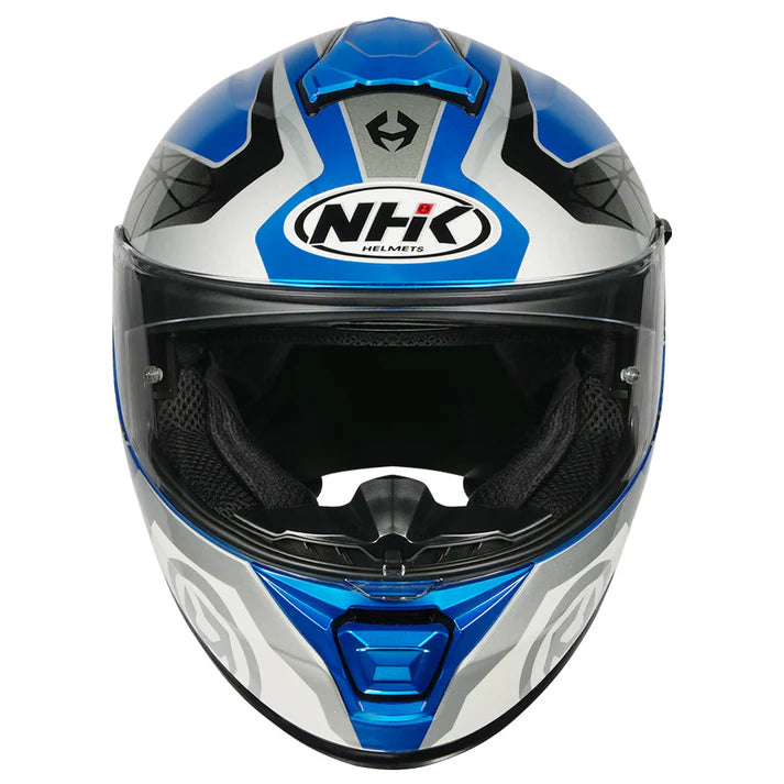 NHK K5R COMMUTRACK BLACK AND BLUE GLOSSY HELMET