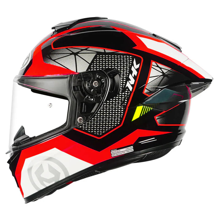 NHK K5R COMMUTRACK BLACK AND RED GLOSSY HELMET