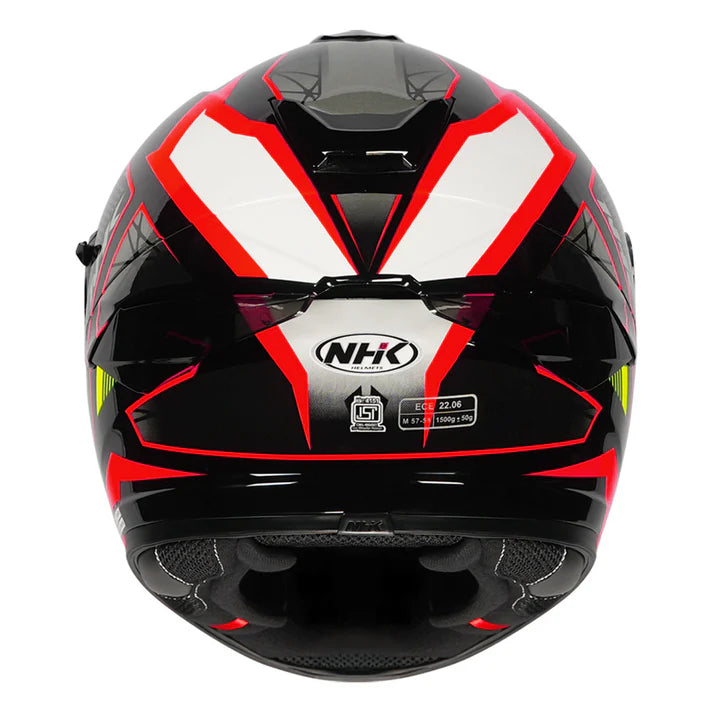 NHK K5R COMMUTRACK BLACK AND RED GLOSSY HELMET