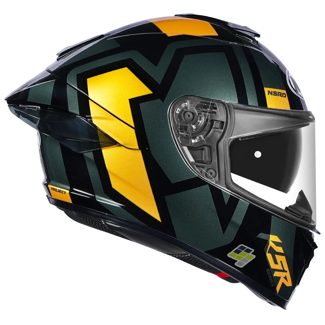NHK K5R SHEILD BLACK YELLOW HELMET