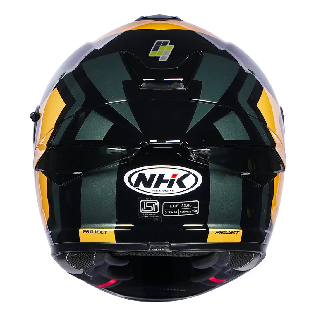 NHK K5R SHEILD BLACK YELLOW HELMET