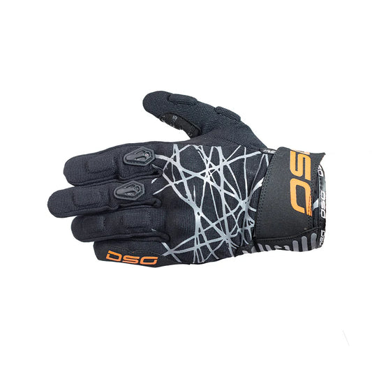 DSG PHOENIX AIR RIDING GLOVE - BLACK GREY ORANGE