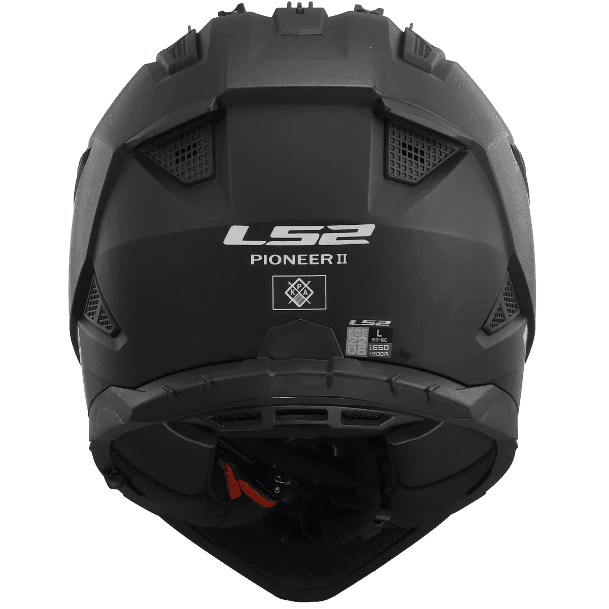 LS2 MX436 PIONEER II HELMET - SOLID MATT BLACK