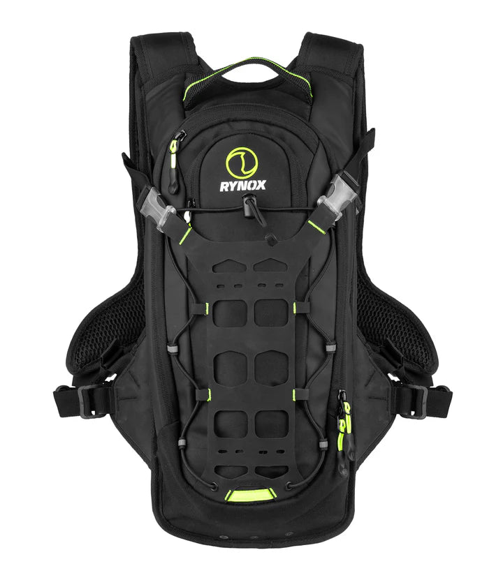 RYNOX NAVIGATOR HYDRATION BACKPACK - BLACK HI-VIZ GREEN