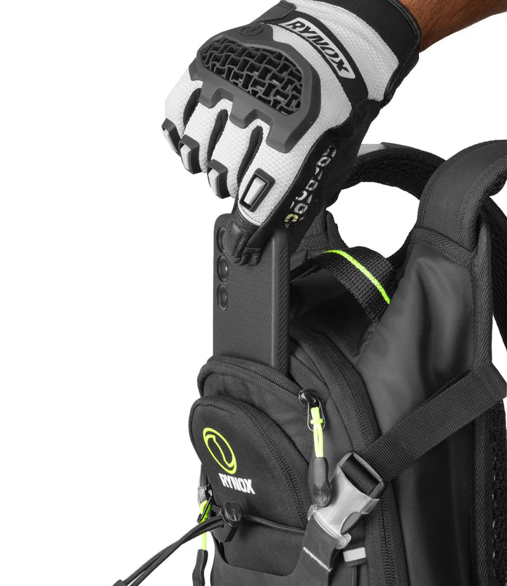 RYNOX NAVIGATOR HYDRATION BACKPACK - BLACK HI-VIZ GREEN