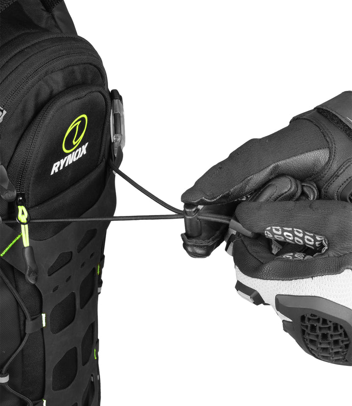 RYNOX NAVIGATOR HYDRATION BACKPACK - BLACK HI-VIZ GREEN