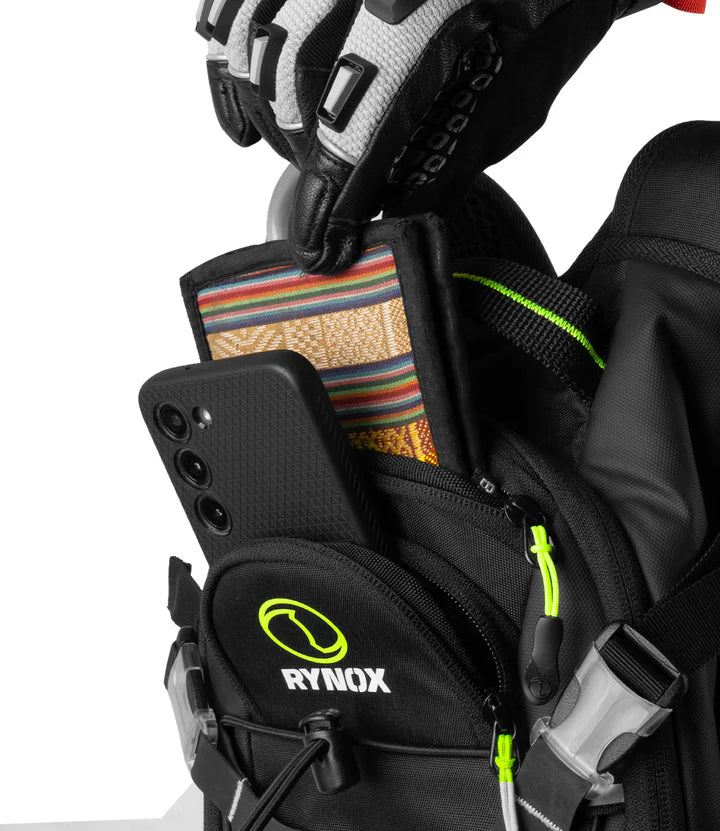RYNOX NAVIGATOR HYDRATION BACKPACK - BLACK HI-VIZ GREEN