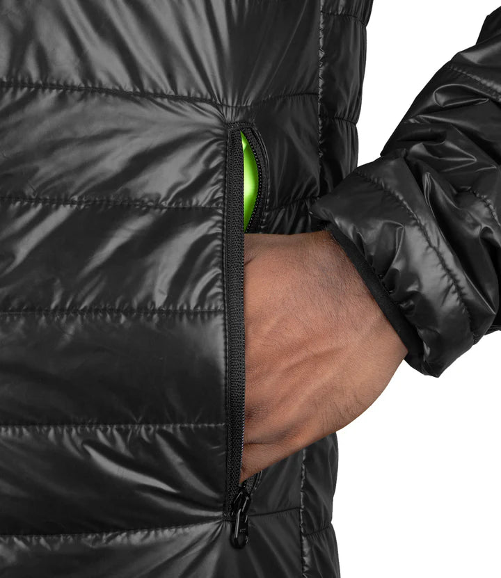 RYNOX SURGE PUFFER WINTER JACKET - GLOSS BLACK