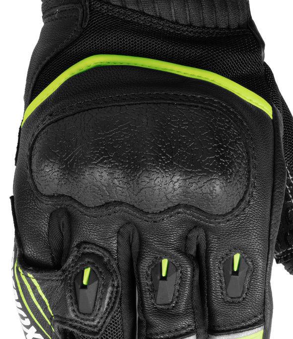 RYNOX TORNADO PRO 4 GLOVES - BLACK HI-VIZ GREEN