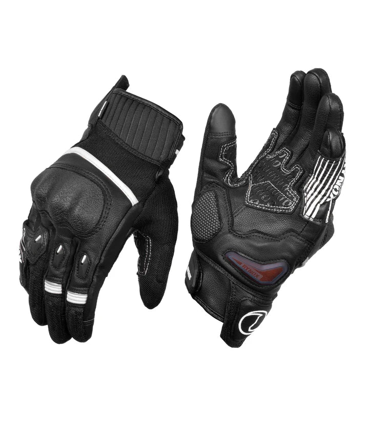 RYNOX TORNADO PRO 4 GLOVES - BLACK WHITE