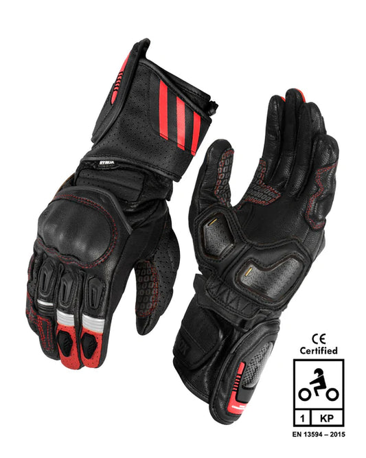 RYNOX STORM EVO 3 GLOVES - RED BLACK