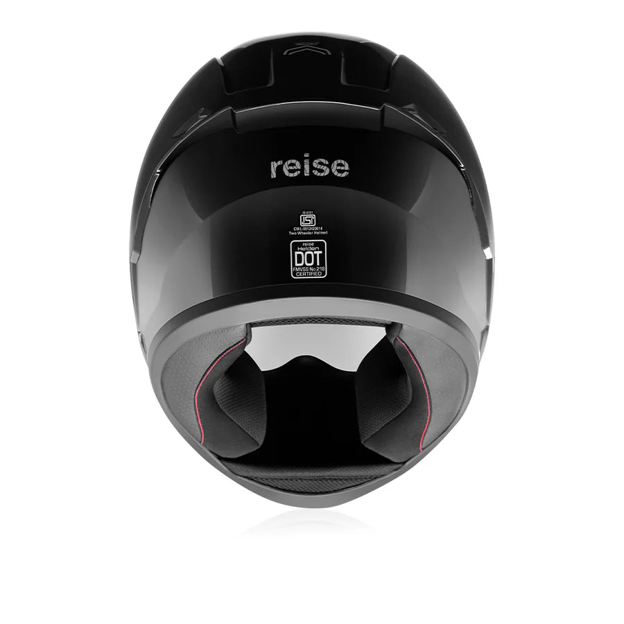 REISE HELDEN HELMET - SOLID BLACK GLOSS