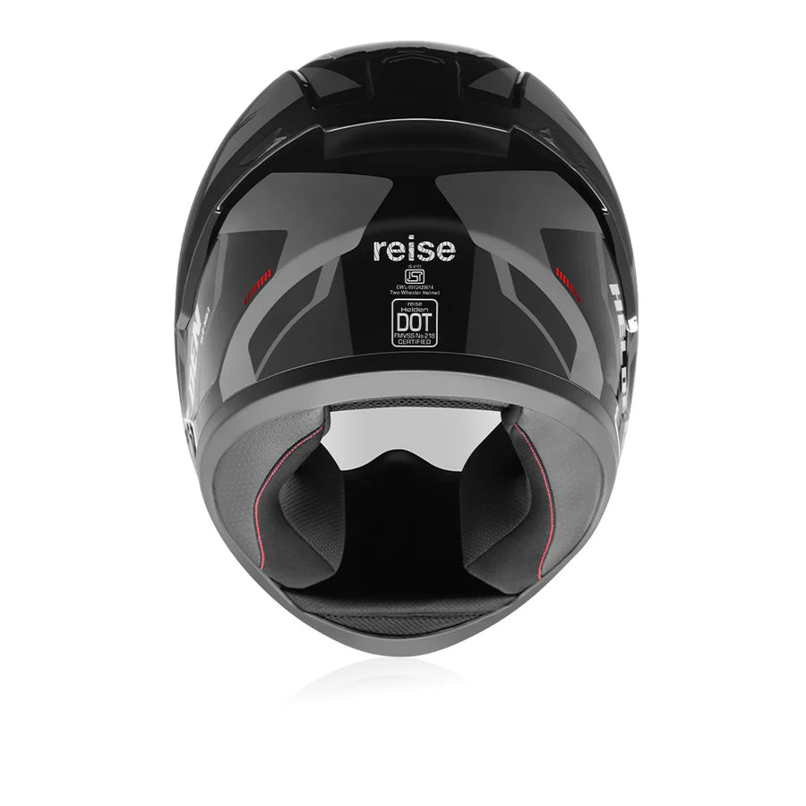 REISE HELDEN HELMET - GREY / BLACK GLOSS