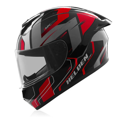REISE HELDEN HELMET - RED / BLACK GLOSS