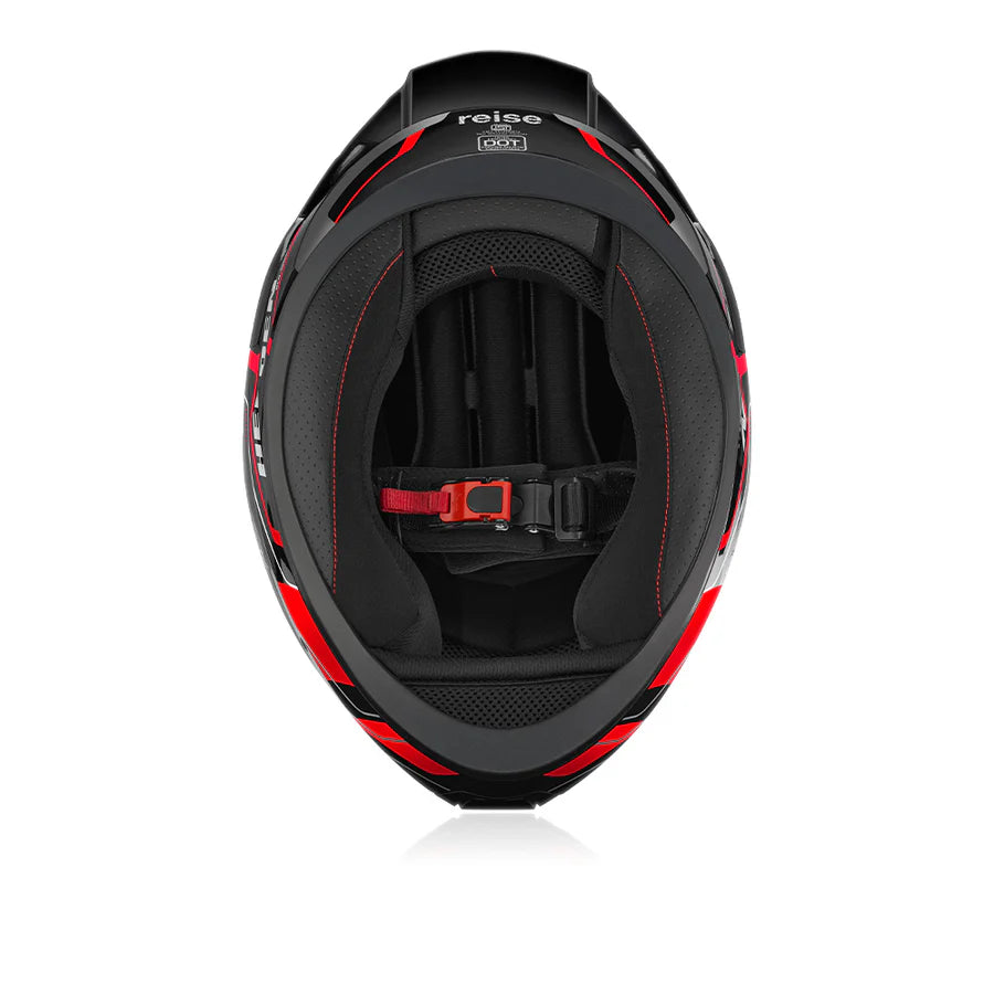 REISE HELDEN HELMET - RED / BLACK GLOSS
