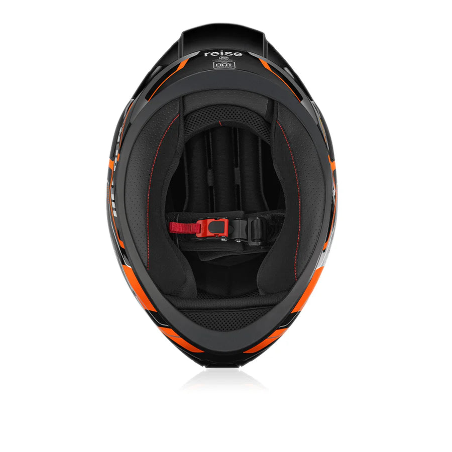 REISE HELDEN HELMET - ORANGE / BLACK GLOSS