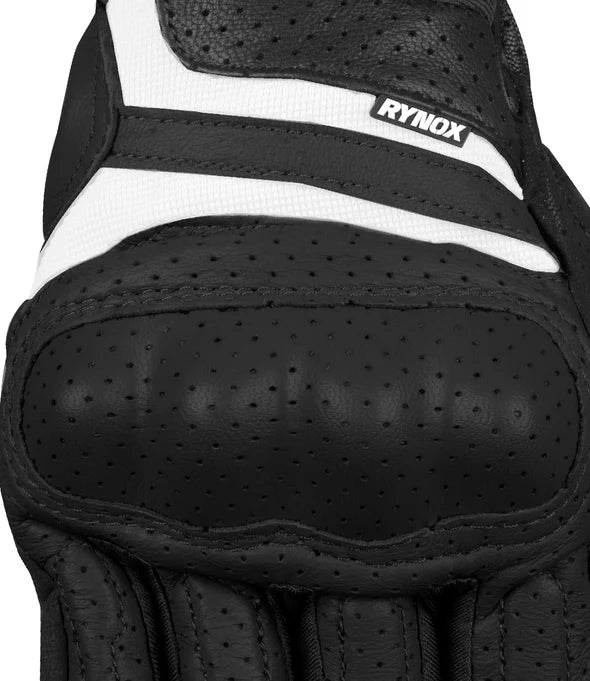 RYNOX AIR GT GLOVES - BLACK WHITE