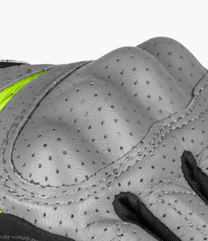 RYNOX AIR GT GLOVES - GREY HI-VIZ GREEN