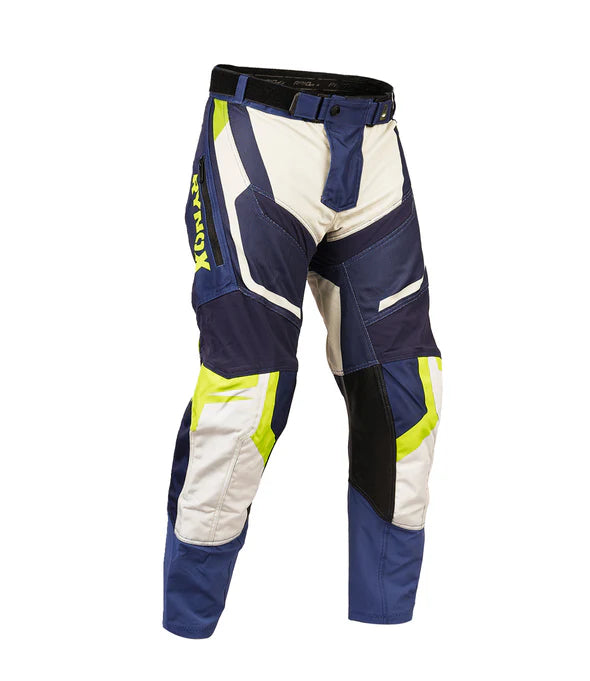 RYNOX DUNE NEO OFFROAD PANTS - BLUE HI-VIZ GREEN