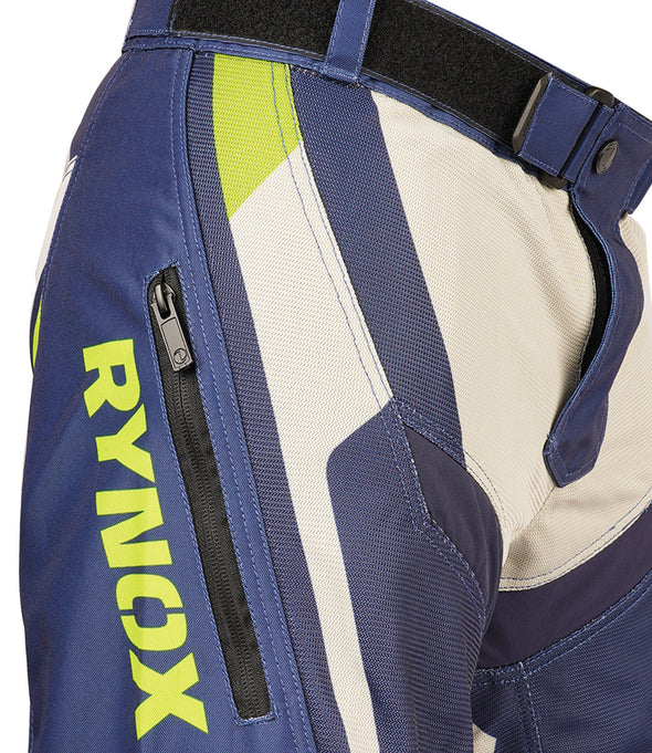 RYNOX DUNE NEO OFFROAD PANTS - BLUE HI-VIZ GREEN