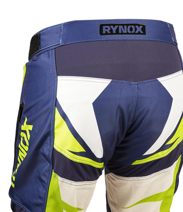 RYNOX DUNE NEO OFFROAD PANTS - BLUE HI-VIZ GREEN